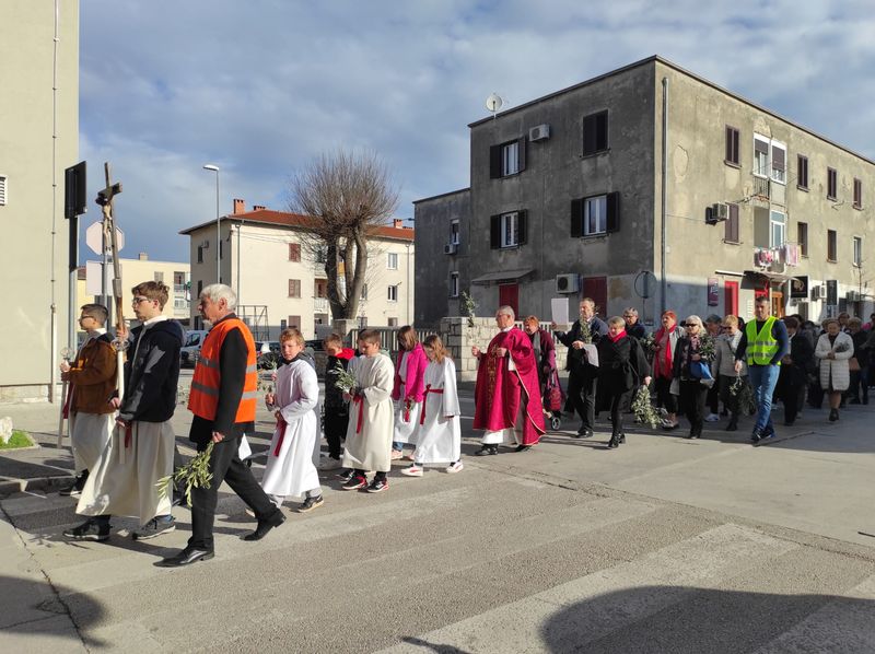 Procesije na Cvjetnicu u Labinu